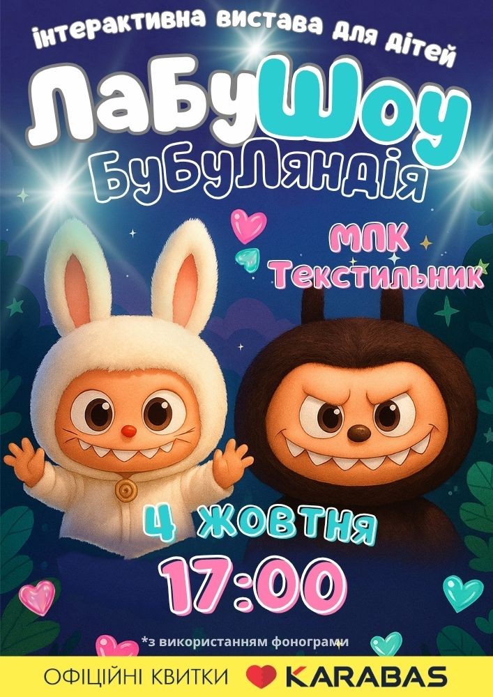 Придбати квиток на «Лабушоу. Бубуландія» в Палац культури і мистецтв 