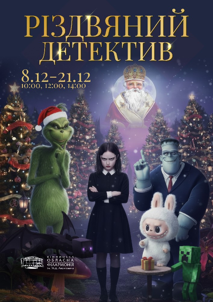 Придбати квиток на Різдвяний детектив в Вінницька обласна філармонія 