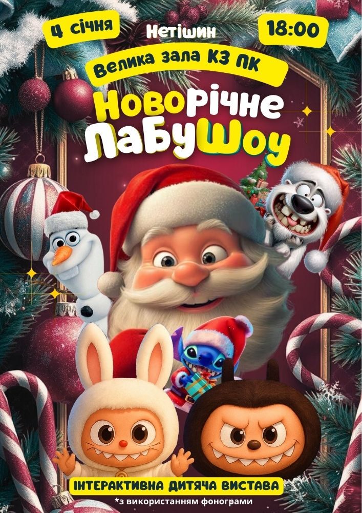 Придбати квиток на Новорічне ЛабуШоу в Велика зала КЗ ПК 