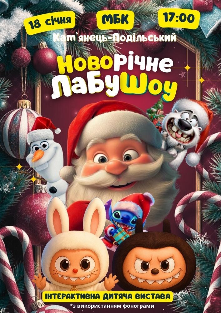 Придбати квиток на Новорічне ЛабуШоу в Міський Будинок Культури 