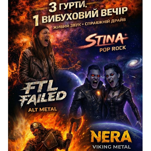 Пекельний вечір з NERA / STINA / FTL FAILED