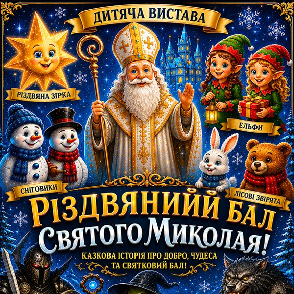 Новорічна шоу-вистава "Різдвяний бал Святого Миколая"