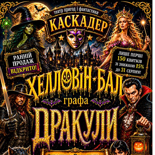 Страшно весела шоу-вистава «Хелловін-бал графа Дракули»  Бровари
